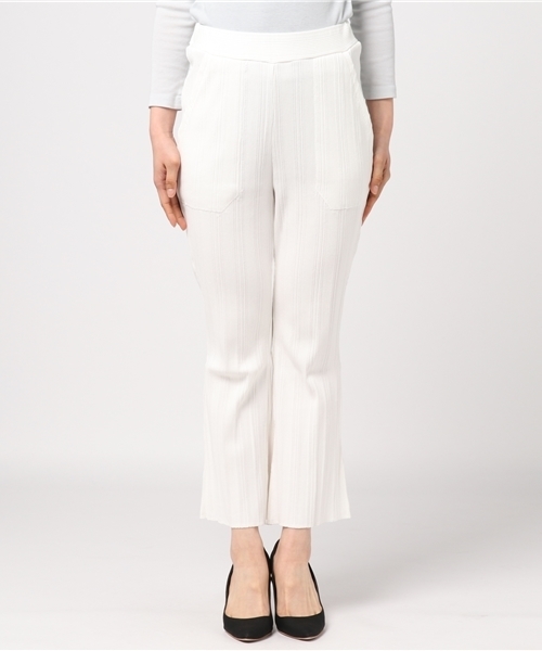 NINE(ナイン)の「ランダムリブパンツ (その他パンツ・レディース・ピンク/レッド/オフホワイト/ブラック・FREE)」の14枚目の写真