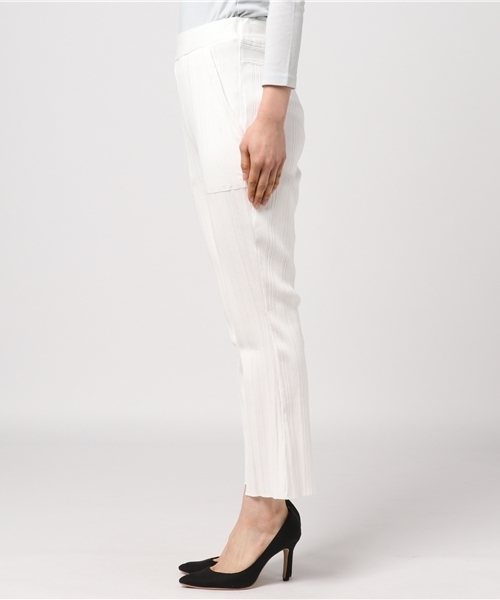 NINE(ナイン)の「ランダムリブパンツ (その他パンツ・レディース・ピンク/レッド/オフホワイト/ブラック・FREE)」の15枚目の写真