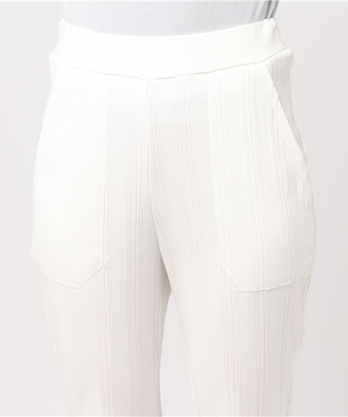 NINE(ナイン)の「ランダムリブパンツ (その他パンツ・レディース・ピンク/レッド/オフホワイト/ブラック・FREE)」の17枚目の写真