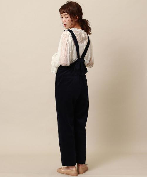 Another Edition（アナザーエディション）の「コーデュロイサスペンダーパンツ（サロペット/オーバーオール・レディース・ナチュラル/ベージュ/ネイビー/ピンク・FREE）」の17枚目の写真