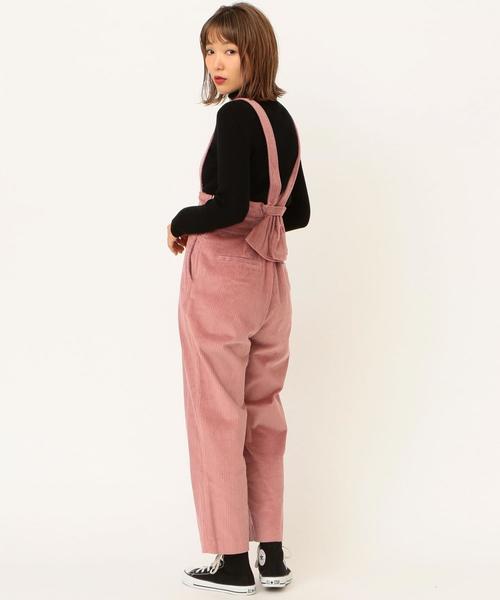 Another Edition（アナザーエディション）の「コーデュロイサスペンダーパンツ（サロペット/オーバーオール・レディース・ナチュラル/ベージュ/ネイビー/ピンク・FREE）」の10枚目の写真