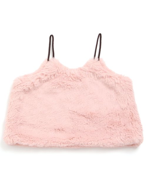 apres les cours（アプレレクール）の「ファービスチェ付き長袖Tシャツ（Tシャツ/カットソー・キッズ・ピンク/オフホワイト・100/120/110/90/130/140/80）」の16枚目の写真