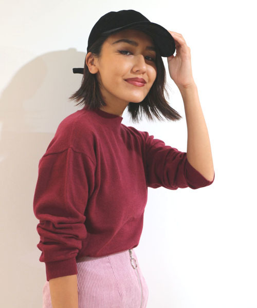 FREE'S MART（フリーズマート）の「ハイネックニット（ニット/セーター・レディース・ブラック/ボルドー/パープル/ホワイト・FREE）」の11枚目の写真