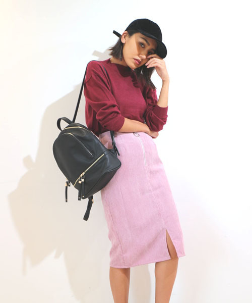 FREE'S MART（フリーズマート）の「ハイネックニット（ニット/セーター・レディース・ブラック/ボルドー/パープル/ホワイト・FREE）」の12枚目の写真