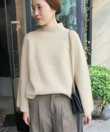 SLOBE IENA | 《WEB限定》片畦スタンドフレアスリーブニット◆(ニット/セーター)