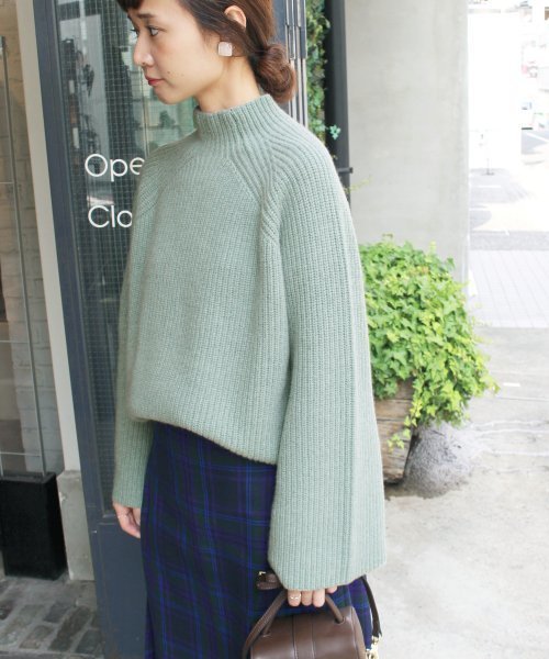 美品✨スローブイエナ　SLOBE IENA ニット　セーター　ざっくり　畦編み SLOBE IENA ニット セーター リネン混畦ニット レディース