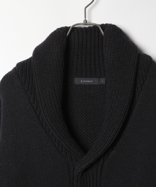 RAGEBLUE(レイジブルー)の「ショールニットカーデ/779979(カーディガン/ボレロ・メンズ・ネイビー/ワインレッド/ブラック系その他・SMALL/MEDIUM/LARGE)」の5枚目の写真