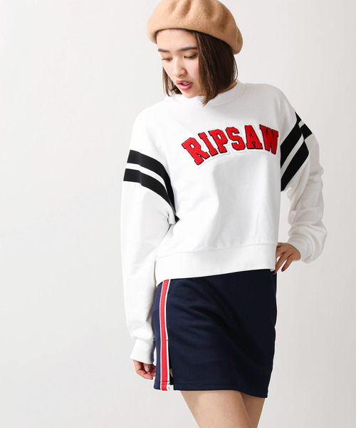 WEGO（ウィゴー）の「WEGO/サイドラインスカパン（スカート・レディース・ブラック/ネイビー/レッド/ピンク/トリコロール/レッド系その他/ブラック系その他/ホワイト・FREE）」の4枚目の写真