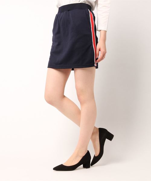 WEGO（ウィゴー）の「WEGO/サイドラインスカパン（スカート・レディース・ブラック/ネイビー/レッド/ピンク/トリコロール/レッド系その他/ブラック系その他/ホワイト・FREE）」の17枚目の写真