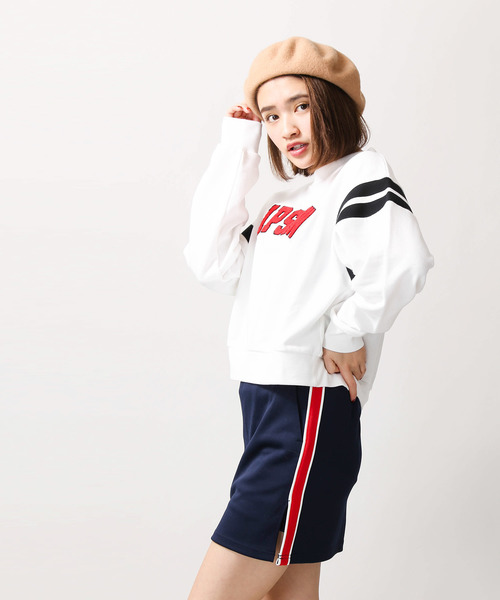 WEGO（ウィゴー）の「WEGO/サイドラインスカパン（スカート・レディース・ブラック/ネイビー/レッド/ピンク/トリコロール/レッド系その他/ブラック系その他/ホワイト・FREE）」の18枚目の写真