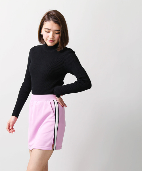 WEGO（ウィゴー）の「WEGO/サイドラインスカパン（スカート・レディース・ブラック/ネイビー/レッド/ピンク/トリコロール/レッド系その他/ブラック系その他/ホワイト・FREE）」の12枚目の写真