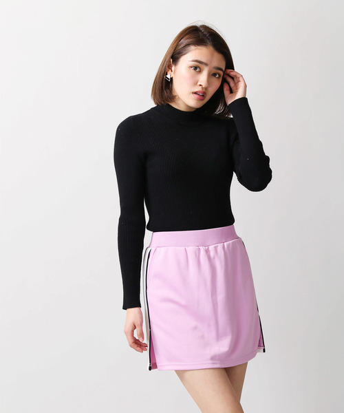 WEGO（ウィゴー）の「WEGO/サイドラインスカパン（スカート・レディース・ブラック/ネイビー/レッド/ピンク/トリコロール/レッド系その他/ブラック系その他/ホワイト・FREE）」の14枚目の写真