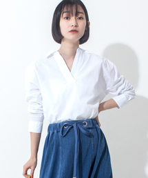 Furryrate | 抜き衿ロングカフスシャツ		 		(シャツ/ブラウス)