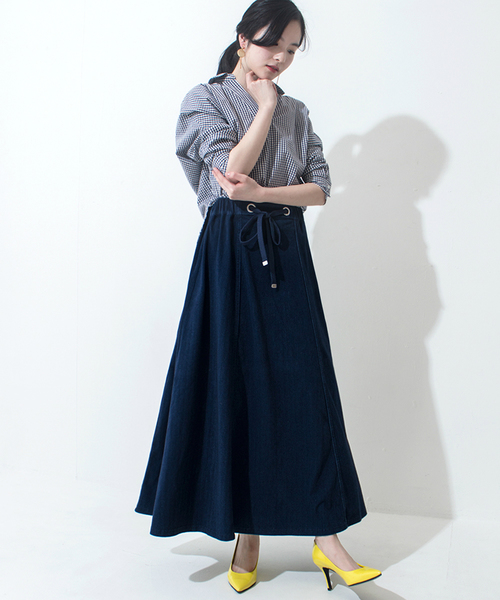 Furryrate（ファーリーレート）の「抜き衿ロングカフスシャツ		 		（シャツ/ブラウス・レディース・ストライプ/オフホワイト/チェック・FREE）」の6枚目の写真