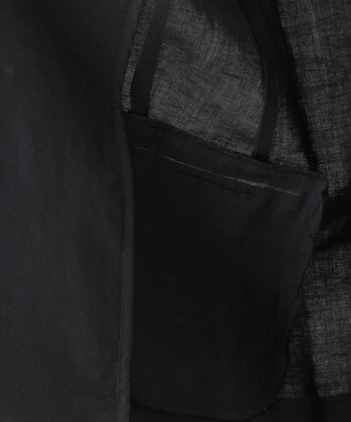 A part by(アパートバイ)の「LiRyノーカラージャケット 786941(ノーカラージャケット・レディース・ライトベージュ/ネイビー・FREE)」の13枚目の写真