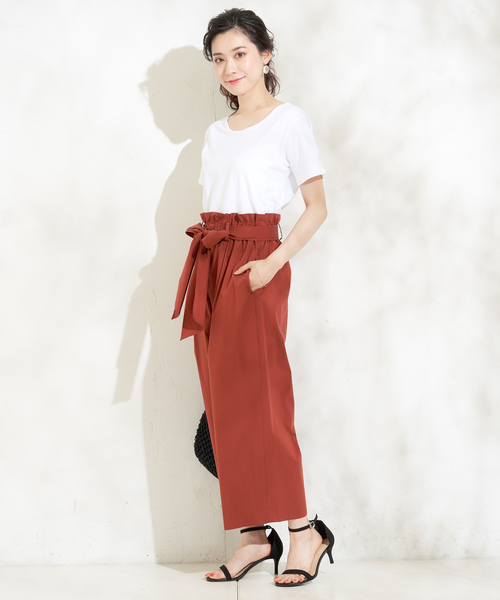 un dix cors(アンディコール)の「ペーパーバッグパンツ(その他パンツ・レディース・ブラック/カーキ/レッド・FREE)」の9枚目の写真