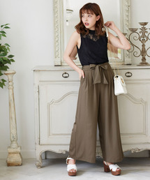 INGNI | サッシュ付ツイルワイド／パンツ(その他パンツ)