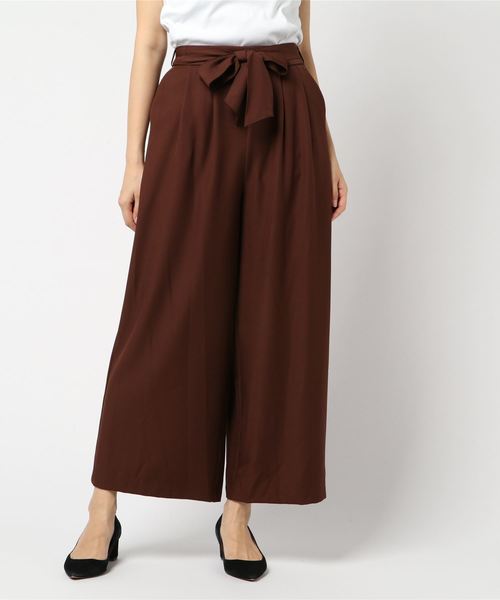 INGNI（イング）の「サッシュ付ツイルワイド／パンツ（その他パンツ・レディース・ブラウン/カーキ/キャメル/マスタード/ボルドー/ブラック・MEDIUM）」の19枚目の写真