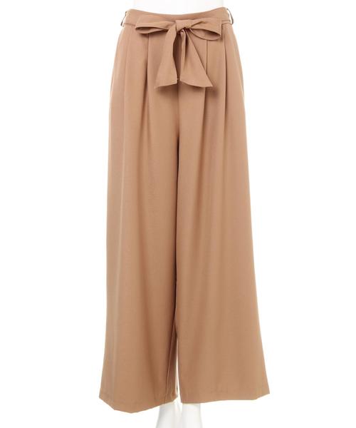 INGNI（イング）の「サッシュ付ツイルワイド／パンツ（その他パンツ・レディース・ブラウン/カーキ/キャメル/マスタード/ボルドー/ブラック・MEDIUM）」の7枚目の写真