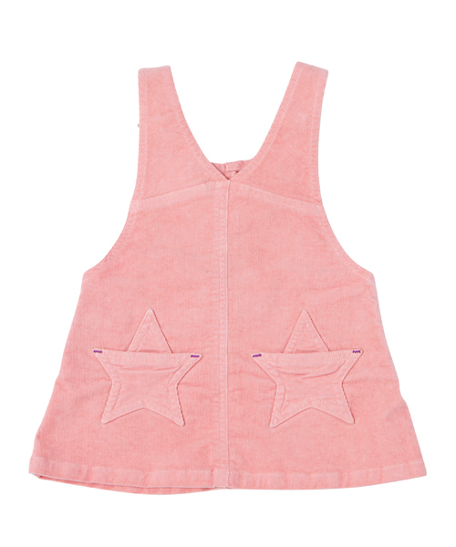 X-girl Stages（エックスガールステージス）の「CORDUROY SALOPETTE SKIRT （4T～7T）（スカート・キッズ・ネイビー/イエロー/ピンク・4T/5T/6T/7T）」の6枚目の写真