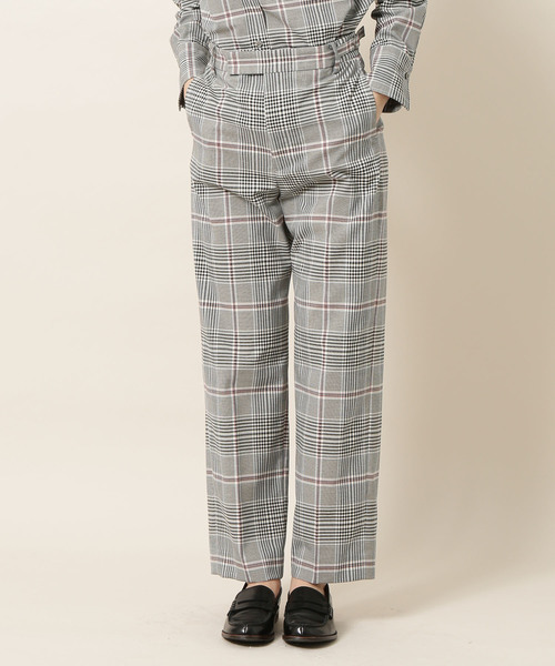 SALON adam et rope'(サロン アダム エ ロペ)の「TRグレンチェックパンツ(その他パンツ・レディース・ブラック/グレー・M/S)」の2枚目の写真