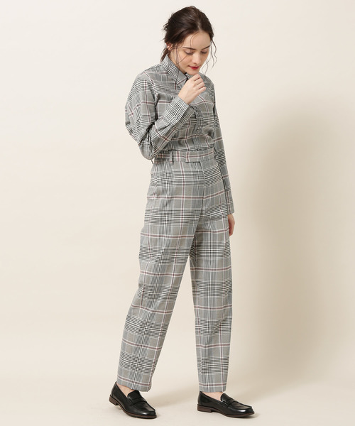 SALON adam et rope'(サロン アダム エ ロペ)の「TRグレンチェックパンツ(その他パンツ・レディース・ブラック/グレー・M/S)」の3枚目の写真