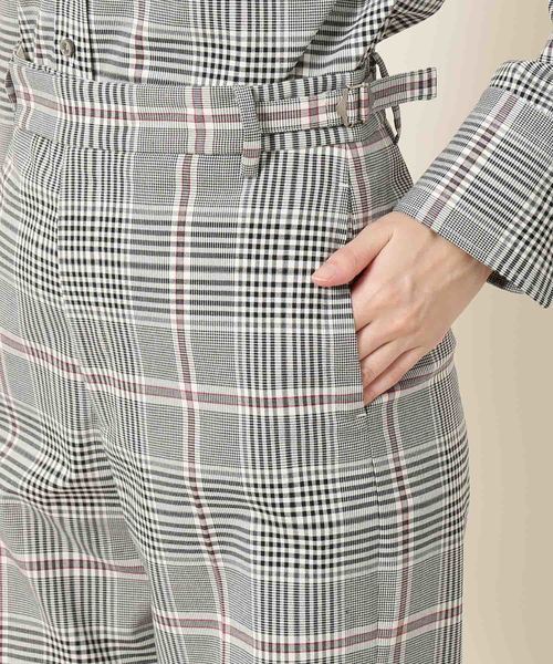SALON adam et rope'(サロン アダム エ ロペ)の「TRグレンチェックパンツ(その他パンツ・レディース・ブラック/グレー・M/S)」の6枚目の写真