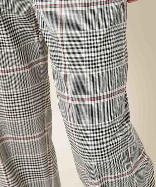 SALON adam et rope'(サロン アダム エ ロペ)の「TRグレンチェックパンツ(その他パンツ・レディース・ブラック/グレー・M/S)」の8枚目の写真
