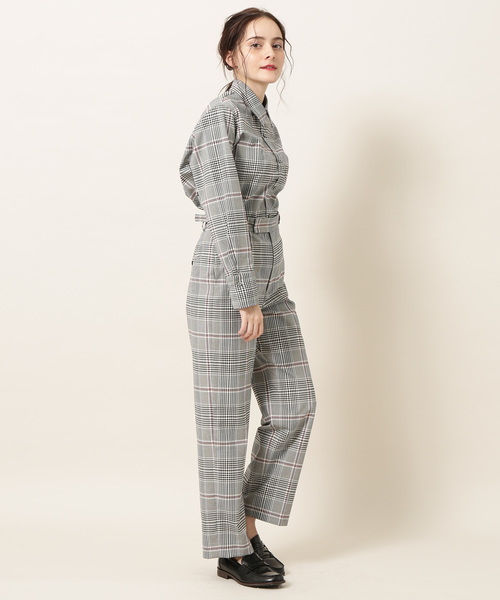 SALON adam et rope'(サロン アダム エ ロペ)の「TRグレンチェックパンツ(その他パンツ・レディース・ブラック/グレー・M/S)」の10枚目の写真