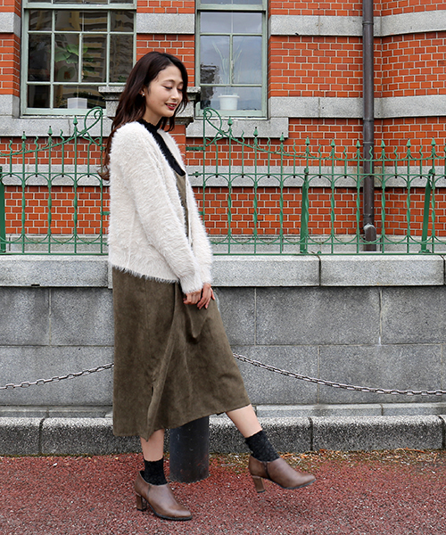 n'ee-ne（ネーネ）の「ジャンパースカート（ジャンパースカート・レディース・ブラウン/カーキ・M/L）」の8枚目の写真