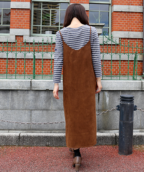 n'ee-ne（ネーネ）の「ジャンパースカート（ジャンパースカート・レディース・ブラウン/カーキ・M/L）」の14枚目の写真