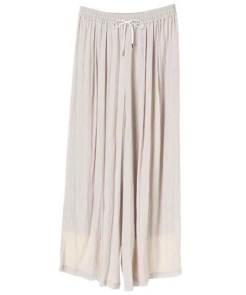 YECCA VECCA（イェッカヴェッカ）の「シルキーギャザーワイドパンツ ●（その他パンツ・レディース・ライトグレー/ネイビー/ブラウン/サックスブルー・FREE）」の5枚目の写真