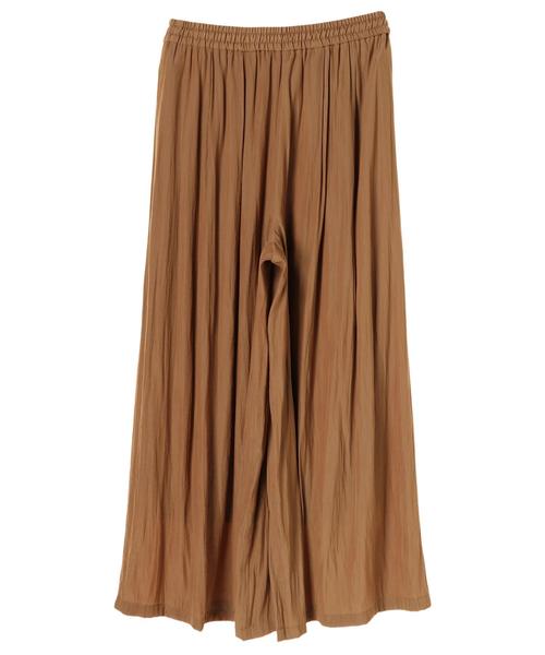 YECCA VECCA（イェッカヴェッカ）の「シルキーギャザーワイドパンツ ●（その他パンツ・レディース・ライトグレー/ネイビー/ブラウン/サックスブルー・FREE）」の13枚目の写真