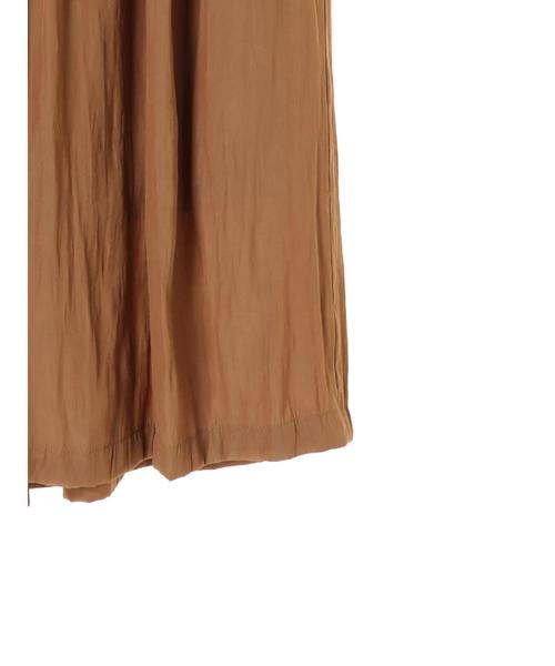 YECCA VECCA（イェッカヴェッカ）の「シルキーギャザーワイドパンツ ●（その他パンツ・レディース・ライトグレー/ネイビー/ブラウン/サックスブルー・FREE）」の10枚目の写真