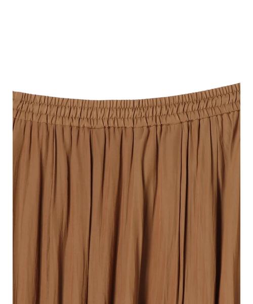 YECCA VECCA（イェッカヴェッカ）の「シルキーギャザーワイドパンツ ●（その他パンツ・レディース・ライトグレー/ネイビー/ブラウン/サックスブルー・FREE）」の9枚目の写真