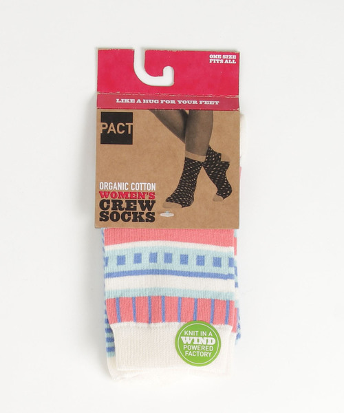 PACT（パクト）の「PACT/パクト Women's Crew Socks レディース・オーガニックコットン・ソックス（ソックス/靴下）」 WEAR