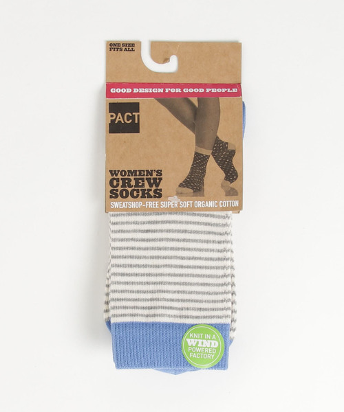 PACT（パクト）の「PACT/パクト Women's Crew Socks レディース・オーガニックコットン・ソックス（ソックス/靴下）」 WEAR