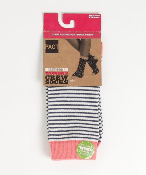 PACT（パクト）の「PACT/パクト Women's Crew Socks レディース・オーガニックコットン・ソックス（ソックス/靴下）」 WEAR