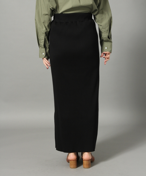 LOWRYS FARM（ローリーズファーム）の「カットリブマキシスカート　824436（スカート・レディース・アイボリー/ブラック/ベージュ/ブルー・FREE）」の5枚目の写真