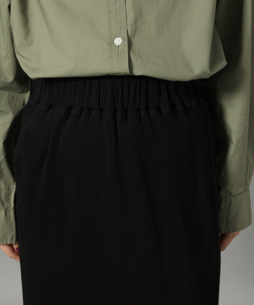 LOWRYS FARM（ローリーズファーム）の「カットリブマキシスカート　824436（スカート・レディース・アイボリー/ブラック/ベージュ/ブルー・FREE）」の9枚目の写真