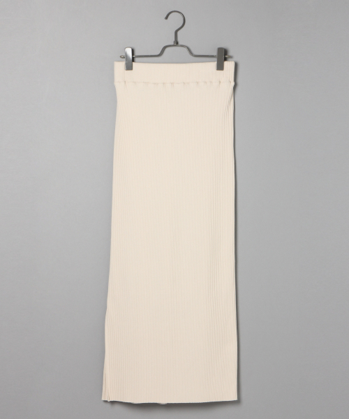 LOWRYS FARM（ローリーズファーム）の「カットリブマキシスカート　824436（スカート・レディース・アイボリー/ブラック/ベージュ/ブルー・FREE）」の8枚目の写真