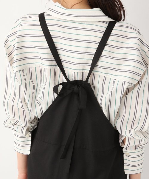 GLOBAL WORK（グローバルワーク）の「エプロンキャミサロペット/821271（サロペット/オーバーオール・レディース・ブラック/ベージュ/グレー/ネイビー・MEDIUM/LARGE）」の14枚目の写真