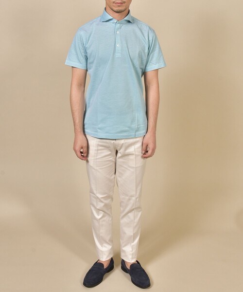 SHIPS(シップス)の「SHIPS: 【ALBINI】I cotoni カノコ ショートスリーブ ポロシャツ(ポロシャツ・メンズ・スカイブルー/ネイビー/レッド/カーキ/ブルー/グリーン/ピンク/ライトグリーン/ライトグレー・SMALL/MEDIUM/LARGE/X-LARGE/XX-LARGE)」の22枚目の写真