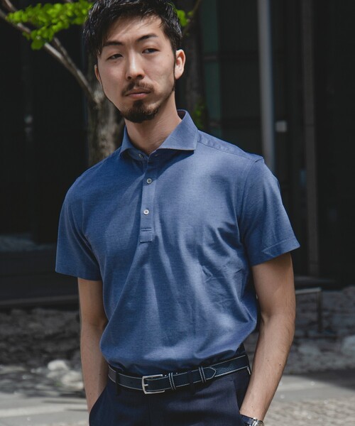 SHIPS(シップス)の「SHIPS: 【ALBINI】I cotoni カノコ ショートスリーブ ポロシャツ(ポロシャツ・メンズ・スカイブルー/ネイビー/レッド/カーキ/ブルー/グリーン/ピンク/ライトグリーン/ライトグレー・SMALL/MEDIUM/LARGE/X-LARGE/XX-LARGE)」の12枚目の写真