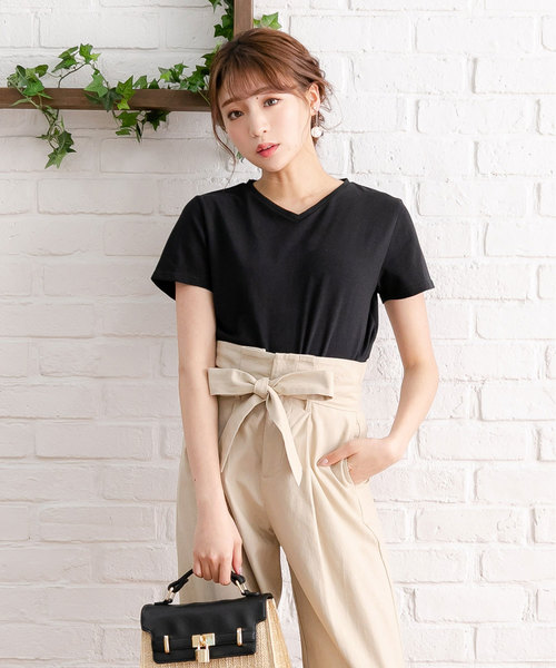 夢展望(ユメテンボウ)の「綿混ストレッチシンプルクルーorVネックTシャツ(Tシャツ/カットソー・レディース・ホワイト系その他/グリーン系その他/グレー系その他2/ブルー系その他3/その他/グレー系その他/パープル系その他/ホワイト系その他2/グリーン系その他2/パープル系その他2/その他2/ブラウン系その他/ピンク系その他/ブラック系その他2/ブルー系その他2/ピンク系その他2/ブラック系その他/ブルー系その他/ブラウン系その他2/ブルー系その他4・LARGE/MEDIUM)」の3枚目の写真