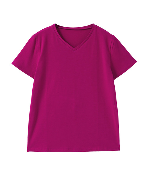 夢展望(ユメテンボウ)の「綿混ストレッチシンプルクルーorVネックTシャツ(Tシャツ/カットソー・レディース・ホワイト系その他/グリーン系その他/グレー系その他2/ブルー系その他3/その他/グレー系その他/パープル系その他/ホワイト系その他2/グリーン系その他2/パープル系その他2/その他2/ブラウン系その他/ピンク系その他/ブラック系その他2/ブルー系その他2/ピンク系その他2/ブラック系その他/ブルー系その他/ブラウン系その他2/ブルー系その他4・LARGE/MEDIUM)」の15枚目の写真