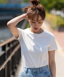 夢展望 | 綿混ストレッチシンプルクルーｏｒＶネックＴシャツ(Tシャツ/カットソー)