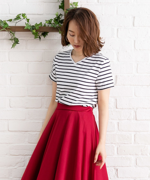 夢展望(ユメテンボウ)の「綿混ストレッチシンプルクルーorVネックTシャツ(Tシャツ/カットソー・レディース・ホワイト系その他/グリーン系その他/グレー系その他2/ブルー系その他3/その他/グレー系その他/パープル系その他/ホワイト系その他2/グリーン系その他2/パープル系その他2/その他2/ブラウン系その他/ピンク系その他/ブラック系その他2/ブルー系その他2/ピンク系その他2/ブラック系その他/ブルー系その他/ブラウン系その他2/ブルー系その他4・LARGE/MEDIUM)」の19枚目の写真