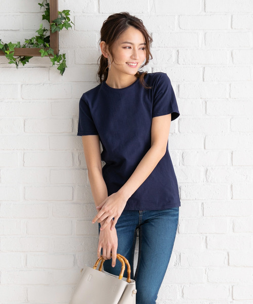 夢展望(ユメテンボウ)の「綿混ストレッチシンプルクルーorVネックTシャツ(Tシャツ/カットソー・レディース・ホワイト系その他/グリーン系その他/グレー系その他2/ブルー系その他3/その他/グレー系その他/パープル系その他/ホワイト系その他2/グリーン系その他2/パープル系その他2/その他2/ブラウン系その他/ピンク系その他/ブラック系その他2/ブルー系その他2/ピンク系その他2/ブラック系その他/ブルー系その他/ブラウン系その他2/ブルー系その他4・LARGE/MEDIUM)」の12枚目の写真