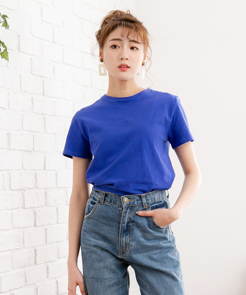 夢展望(ユメテンボウ)の「綿混ストレッチシンプルクルーorVネックTシャツ(Tシャツ/カットソー・レディース・ホワイト系その他/グリーン系その他/グレー系その他2/ブルー系その他3/その他/グレー系その他/パープル系その他/ホワイト系その他2/グリーン系その他2/パープル系その他2/その他2/ブラウン系その他/ピンク系その他/ブラック系その他2/ブルー系その他2/ピンク系その他2/ブラック系その他/ブルー系その他/ブラウン系その他2/ブルー系その他4・LARGE/MEDIUM)」の14枚目の写真